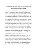 Tài liệu Giao dịch ký quỹ: Giải pháp tạo tính thanh khoản cho thị trường chứng khoán doc