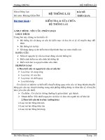 KIỂM TRA & sửa CHỮA hệ THỐNG lái 