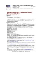 Tài liệu Real-World ASP.NET—Building a Content Management System pptx