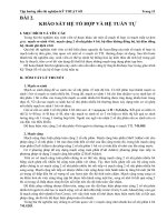 Tài liệu Khảo sát hệ tổ hợp và hệ tuần tự ppt