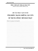 tìm hiểu về mạng riêng ảo VPN trên nền IPSec 