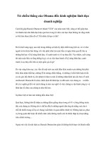 Tài liệu Từ chiến thắng của Obama đến kinh nghiệm lãnh đạo doanh nghiệp ppt