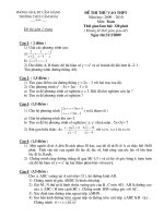 Tài liệu Đề thi thử vào THPT môn Toán năm 2009-2010 pptx