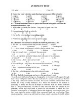 Bài giảng bai kiem tra 45'''' ki 2 so 1