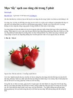 Mẹo ‘tẩy’ sạch cao răng chỉ trong 5 phút 