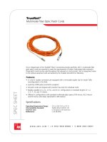 Tài liệu TrueNet® Multimode Fiber Optic Patch Cords pdf