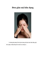 Tài liệu Đơn giản mà hữu dụng docx