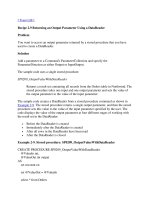 Tài liệu Returning an Output Parameter Using a DataReader docx