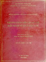 Phương pháp tiếp cận cơ chế điều hành tỷ giá ở việt nam đề tài nghiên cứu khoa học cấp bộ 