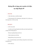 Tài liệu Hướng dẫn sử dụng máy monitor-sốc điện-tạo nhịp lifepak 9P pdf