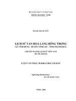 Lịch sử văn hoá làng bồng thượng (xã vĩnh hùng   huyện vĩnh lộc   tỉnh thanh hoá) 