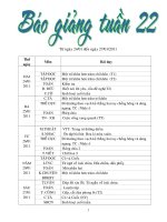 Bài giảng giao an 2 tuan 1-22