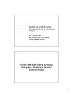Tài liệu Quản lý chất lượng - Kiểm soát chất lượng sử dụng công cụ thống kê docx