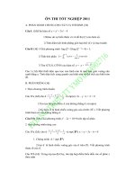 Tài liệu ÔN THI TỐT NGHIỆP 2011