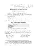 Tài liệu Đơn đề nghị công nhận tổ chức tôn giáo ppt