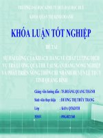 Slide sự hài LÒNG của KHÁCH HÀNG về CHẤT LƯỢNG DỊCH vụ TRẢ LƯƠNG QUA THẺ tại NGÂN HÀNG NÔNG NGHIỆP và PHÁT TRIỂN NÔNG THÔN CHI NHÁNH HUYỆN lệ THỦY TỈNH QUẢNG BÌNH 