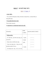 Tài liệu Thể dục lớp 1 - BÀI 17 : SƠ KẾT HỌC KÌ I pdf
