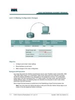 Tài liệu Lab 3.1.6 Making Configuration Changes doc
