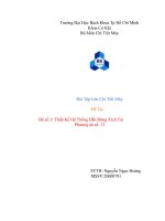 Thiết kế hệ thống dẫn động xích tải 