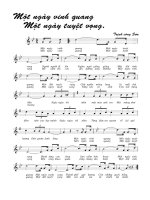 Tài liệu Bài hát một ngày vinh quang một ngày tuyệt vọng - Trịnh Công Sơn (lời bài hát có nốt) docx