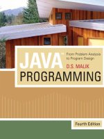 D.S. Malik – Java(TM) Programming, 4th Ed. [Course Technology, 2009]