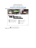 Tài liệu HƯỚNG DẪN CÀI ĐẶT SQL SERVER2000 pdf