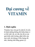 Tài liệu Đại cương về vitamin pptx