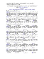 Tài liệu Hưỡng dẫn giải đề thi trắc nghiệm đại học môn Hóa khôi A năm 2009 doc