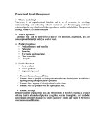 Tài liệu Product and Brand Management doc