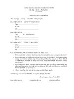 Tài liệu Bản cam kết hợp đồng ppt