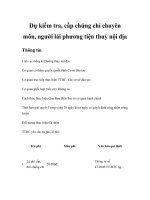 Tài liệu Dự kiểm tra, cấp chứng chỉ chuyên môn, người lái phương tiện thuỷ nội địa docx