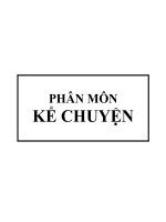 Bài soạn kế hoạch bộ môn Tiếng Việt phân môn Kể chuyện