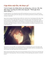 Gặp thêm một lần, thì được gì?