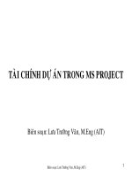 Tài liệu Tài chính dực án trong MS Project pdf