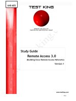 Tài liệu Study Guide Remote Access 3.0 (Building Cisco Remote Access Networks) Version 1 ppt