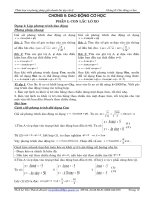 Tài liệu Phân loại và phương pháp giải nhanh vật lý_Chương II: Dao động cơ học doc