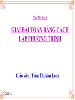Gián án Giai bai toan bang cach lap phuong trinh full.ppt