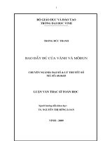 Bao đầy đủ của vành và môđun 