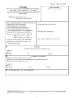 Tài liệu BIỂU MẪU: 