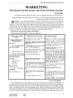 Maketing hieu dung thi moi lam tot duoc 