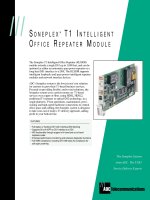 Tài liệu SONEPLEX T1 INTELLIGENT OFFICE REPEATER MODULE doc