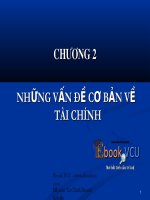 NHỮNG VẤN ĐỀ CƠ BẢN VỀ TÀI CHÍNH