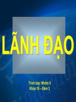 Tài liệu Lý thuyết quản trị docx