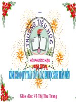 Bài soạn Nhân một số TP Với 10,100,1000...