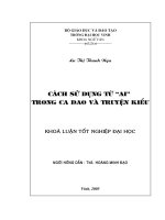 Cách sử dụng từ ai trong ca dao và truyện kiều 
