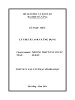 Lý thuyết ARN và ứng dụng 