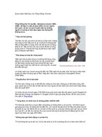Tài liệu Quan niệm lãnh đạo của Tổng thống Lincoln pptx