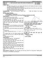 Bài giảng Hình học 9 học kì I