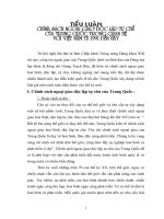 Chính sách ngoại giao độc lập tự chủ của trung quốc trong quan hệ với việt nam từ 1991 đến nay 