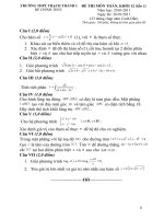 Gián án Đề-đáp án toán 12 lần 1tt1-2010-2011